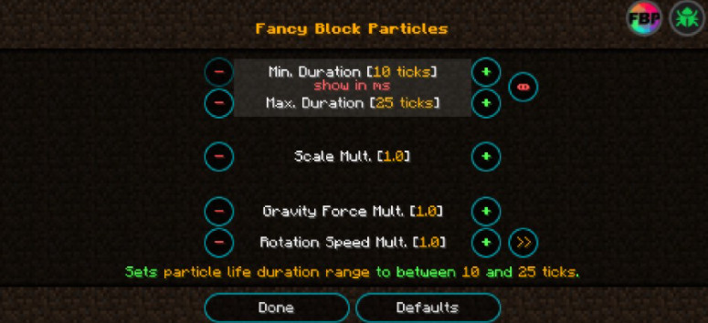 Fancy Block Particles Mod 我的世界1.12.2-1.7.2奇特方块粒子 Fancy Block Particles Mod下载 - 我的世界中文站